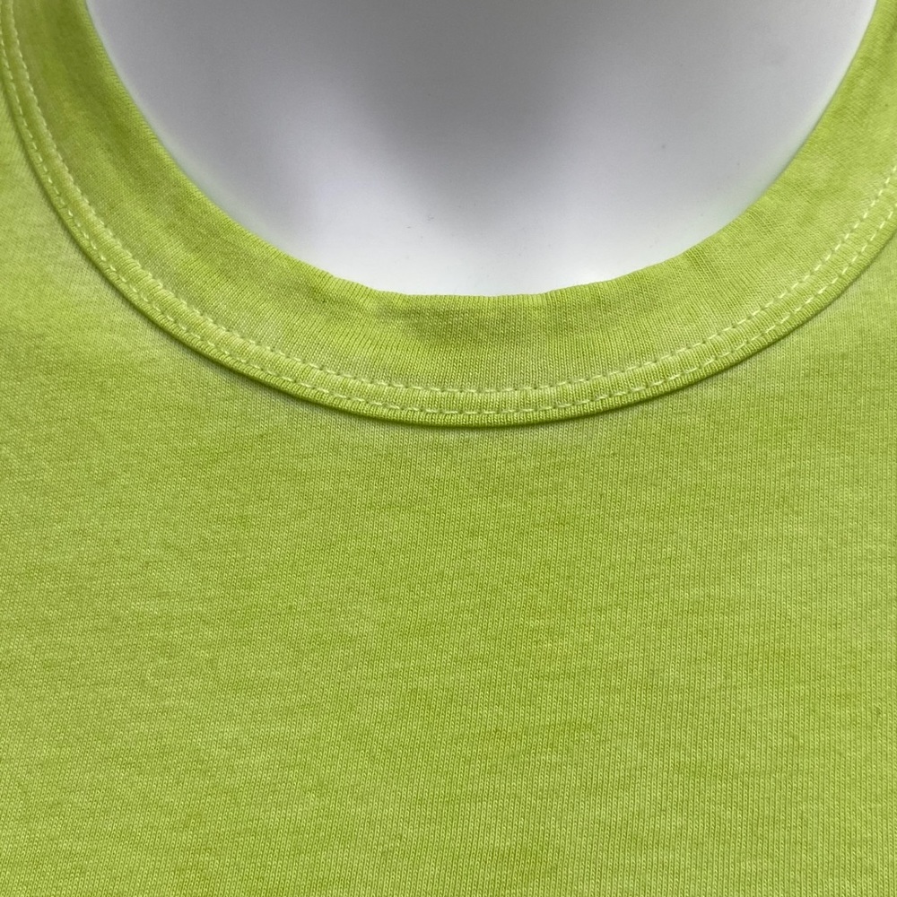 NWT Vintage Wash Stretch Lime Green Tee Shirt - Women's Juniors T-Shirts - Picture 2 of 2